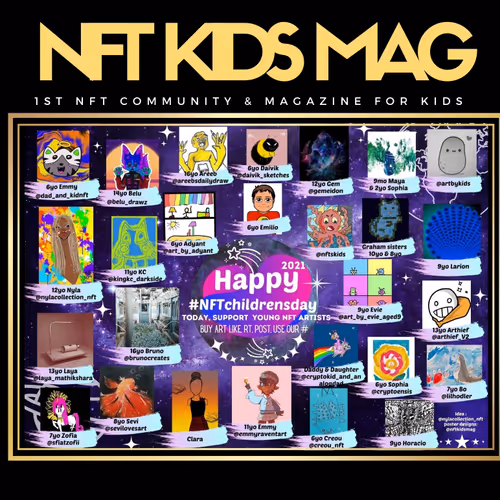 NFT Kids Mag 1st issue front cover