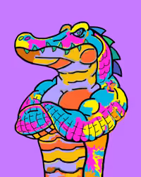 Multicolor Gator- Wild Gators #02