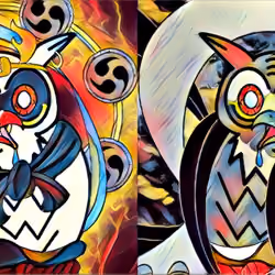 junky owl fujin×raijin artistic