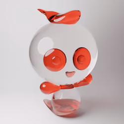 Mitama-crystal parts red #052