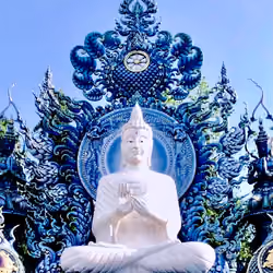 Beautiful and Unique Blue Temple 