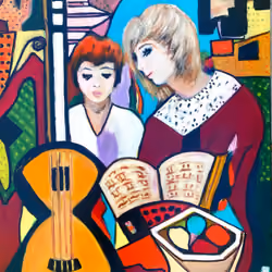 Women with music