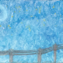 A free hand - Moon over they