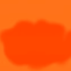 orange and orange flower blob 