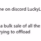 Message from LuckyCanuckLuke
