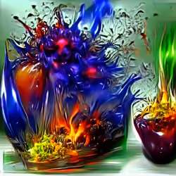 vases exploding in color
