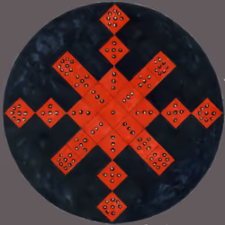 Mandala with bindis