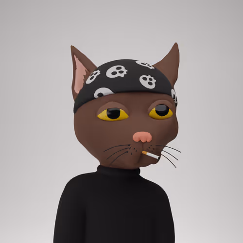 3D Gutter Cats #005