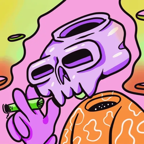 Smoking Skull SUPER RARE #003