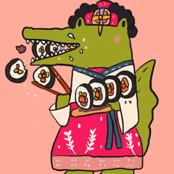49 Croco eat Kimbap