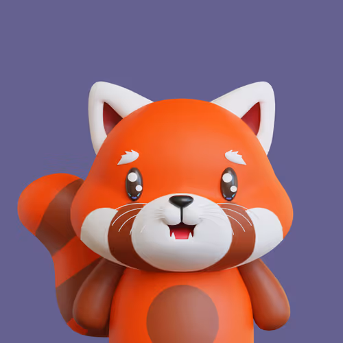 Red Panda Pal #356 3D