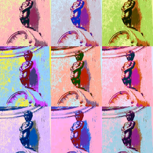 Manneken Pis according to Warhol