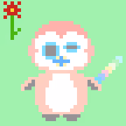 Pastel Pixel Penguin #12