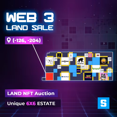 Web3 LAND Sale - 6x6 Estate M [-126,-204]