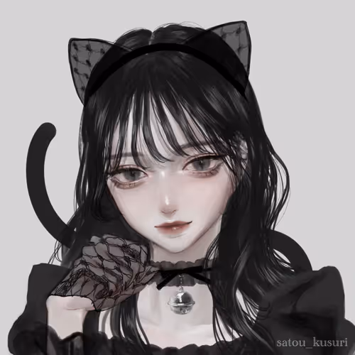 Halloween girl #02 Black cat