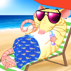 Lil Ratties - Series #10 - Beach Rats - Swim Trunks