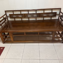 Arhat Bed, huanghuali mahogany 《罗汉床》，黄花梨木