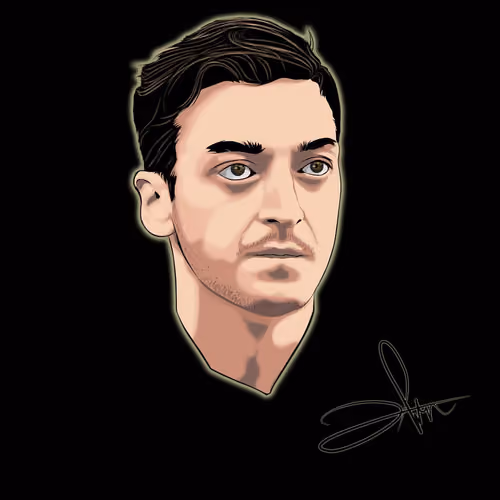 Vektor Art "Mesut Ozil"