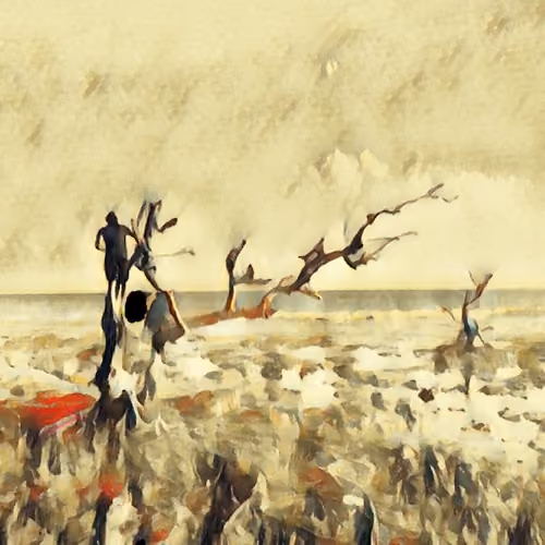 Man on Tree
