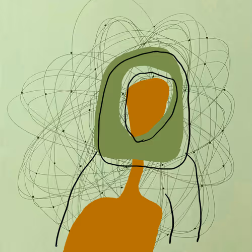The Atomic Head Wave (green) by Karrie Ross
