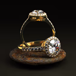 Precious diamond ring