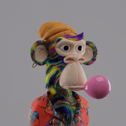 3D Bored Ape Club #158