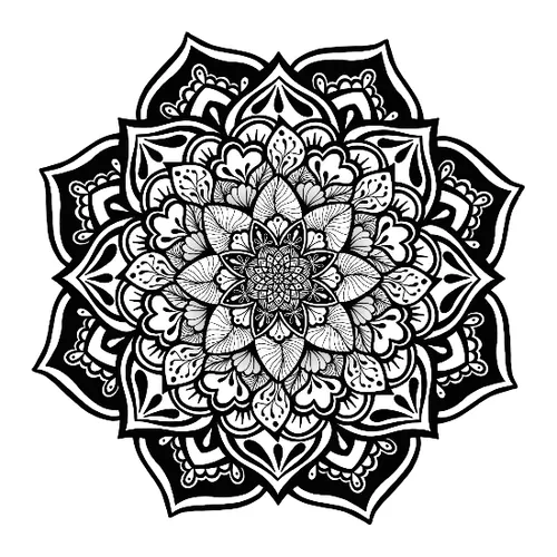 Moving Monochrome Mandalas
