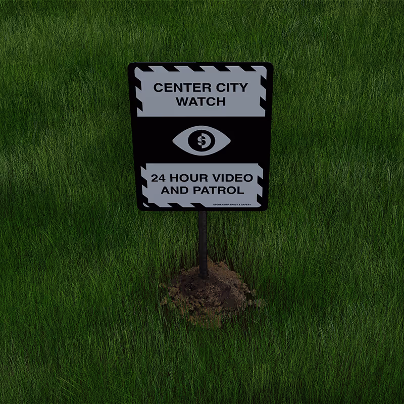 Center City Watch Sign
