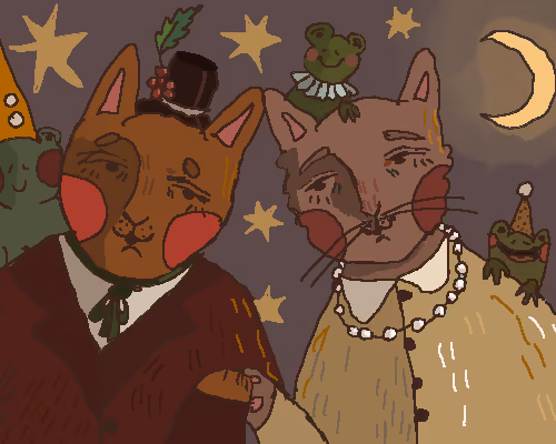 Cats in love