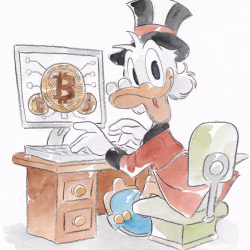 Scrooge first bitcoins