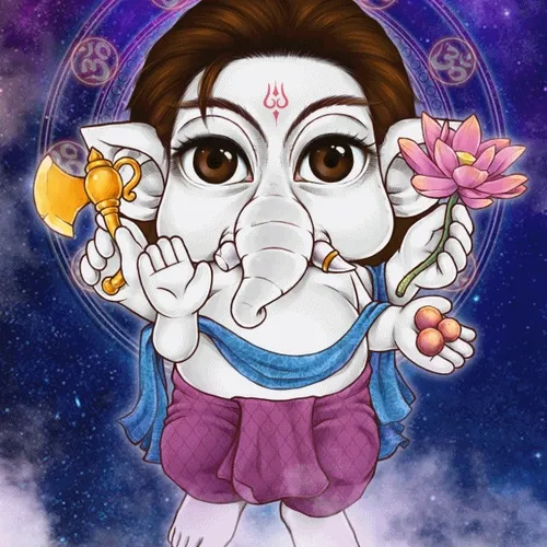 white ganesha