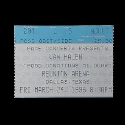 VAN HALEN at REUNION ARENA 1995