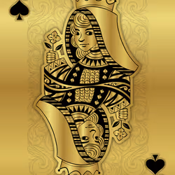 Gold Spade Queen 108