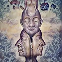 Man with 3 faces #23