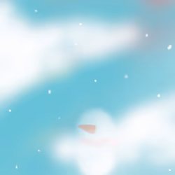 Snowman in the snow