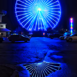 Ferris Wheel #8 - Sky Blue