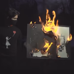 Burnt Banksy 