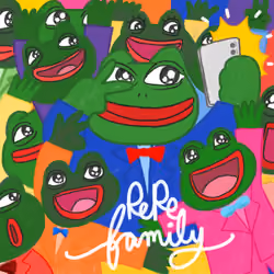 pepe family selfie