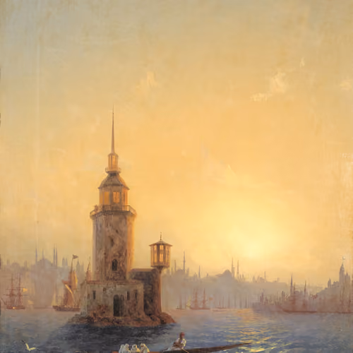 Aivazovski I. C. - View of the Leander Tower in Constantinople