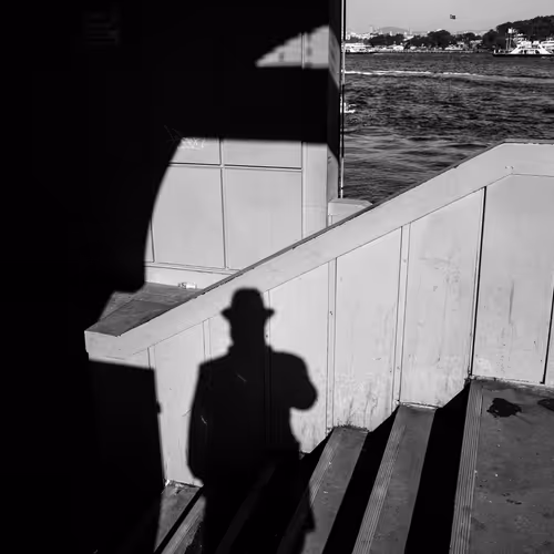 Auto-portrait at the Galata Bridge #19