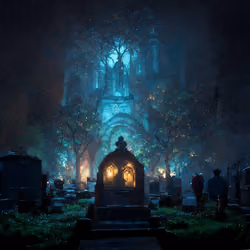 Haunted cemetery