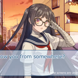 Illustration in the style of simulation game / bar-chan 02