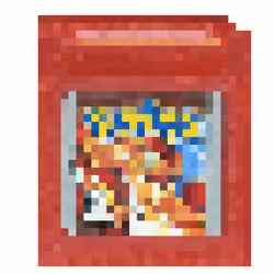 Pixelated Pokemon Red Cartridge