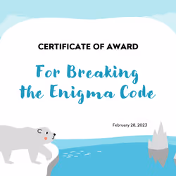 Polar Bear Certificate
