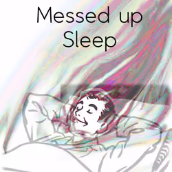 Messed up person purple 