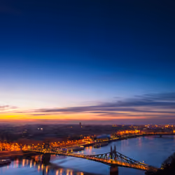 Budapest at sunset