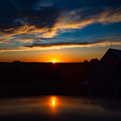 Sunsets in the fields