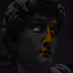 Grayscale michelangelo's david #40