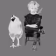 A Boy and His Chicken - Portrait of Henri Groulx 