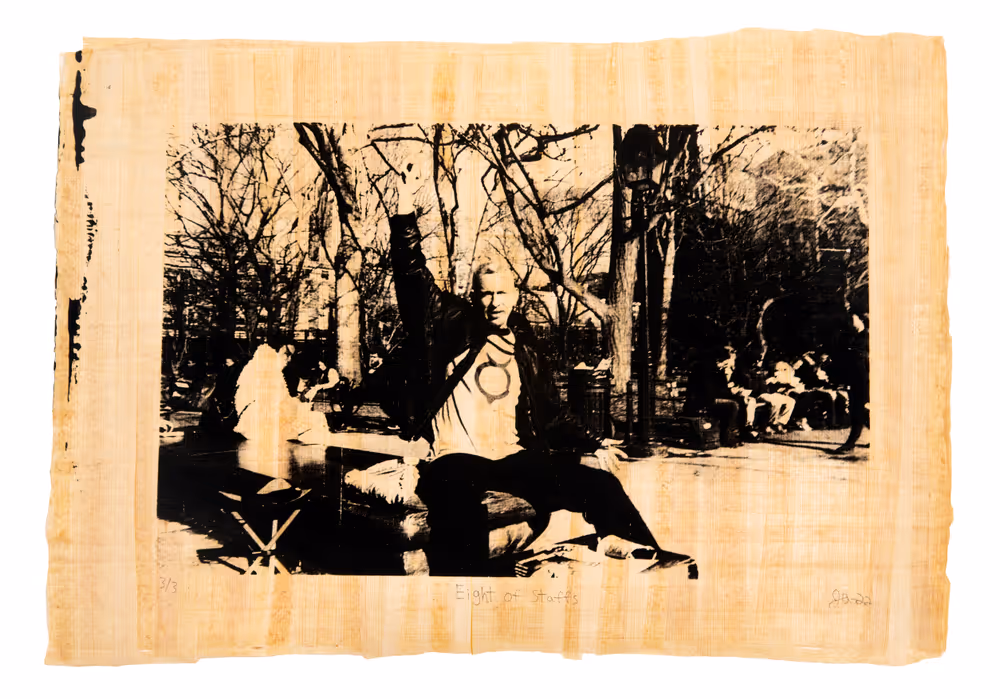 Justin Aversano - Eight of Staffs - Physical Tarot Scroll - 3/3